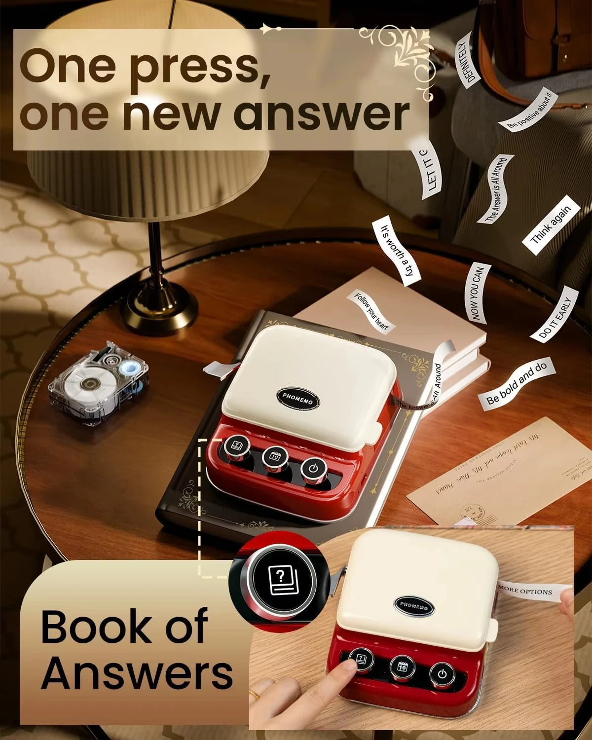 Phomemo P15 Label Printer Gift Label Printer Ribbon Label Printer Bluetooth-enabled Printing Rechargeable for Name Tag