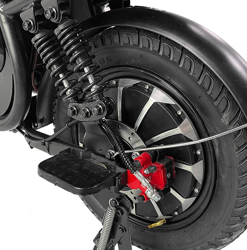 Electric Bike 16” Delivery Electric Bicycle Manufacture 800W 60V Lithium Battery Black E-bike