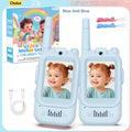 2PC Kids HD-Video Walkie Talkies 3 Styles Intercom USB Charging Indoor Outdoor Boys Girls Age 3+ for Child's Toys Birthday Gifts
