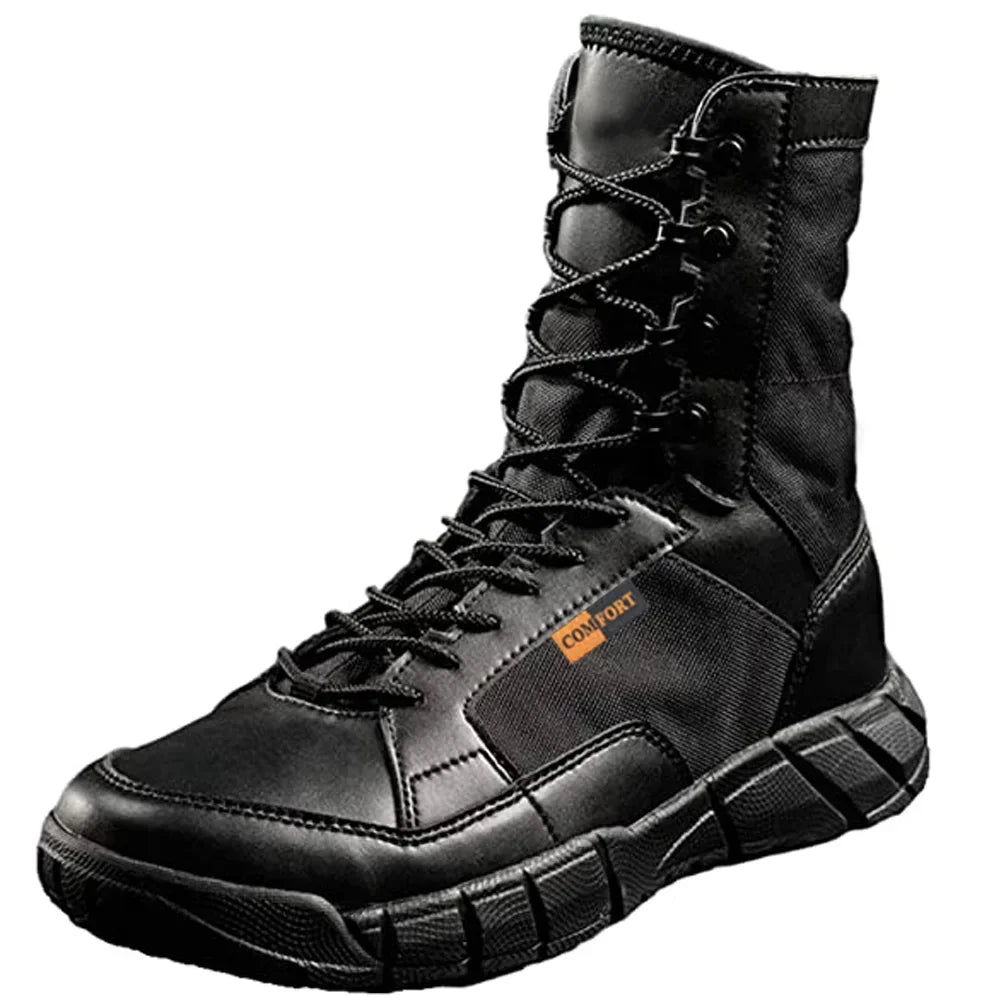 Lightweight Men Tactical Shoes Combat Boots Training Lace Up Waterproof Outdoor Botas Hiking Breathable Shoe