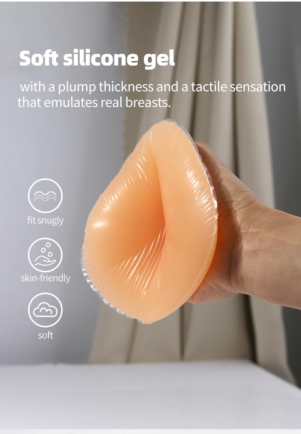 LERVANLA Mastectomy Silicone Boobs Form Underwear 2-In-1 Post-Surgery Bra With Fake Breast For Chest Prosthesis Enhancement