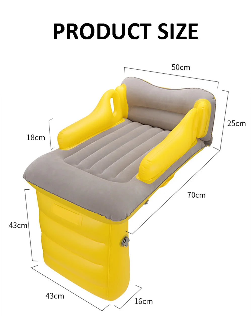 Portable Toddler Airplane Bed For Kid Baby Mattress Air Bed Seat Extender Sleeping Mattress Seat For Travel Car Road Trip