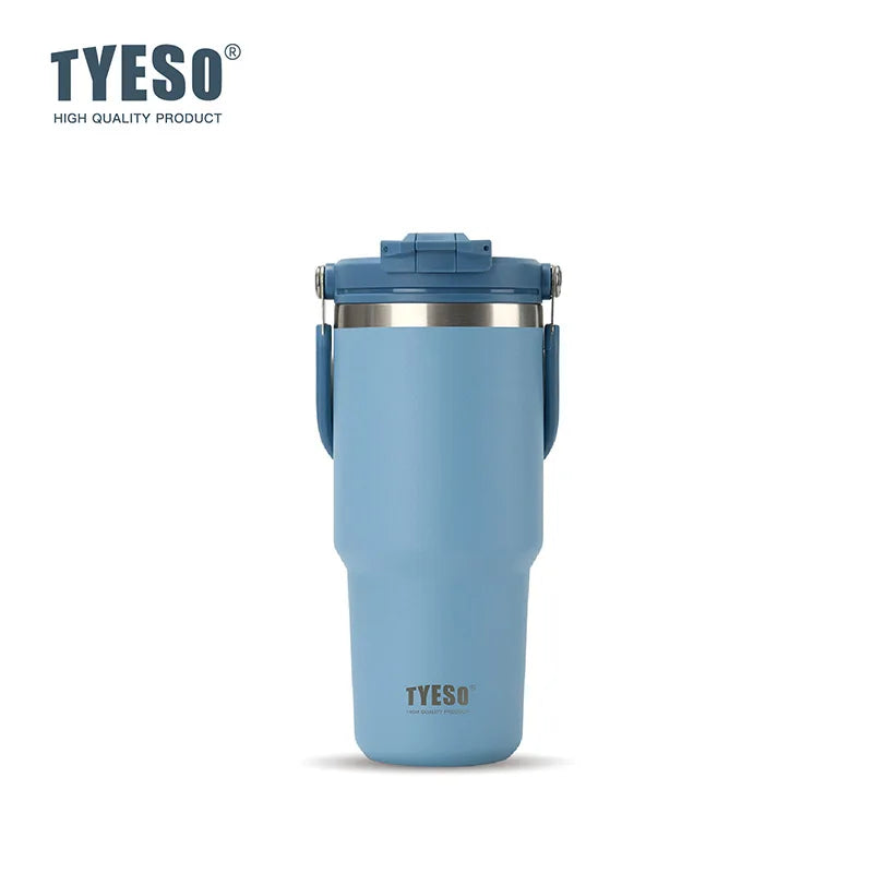 TYESO Large Capacity Stainless Steel Thermo Bottle Car Coffee Cup Keep Cold and Heat Thermal Mug Sport Water Bottle Vacuum Flask