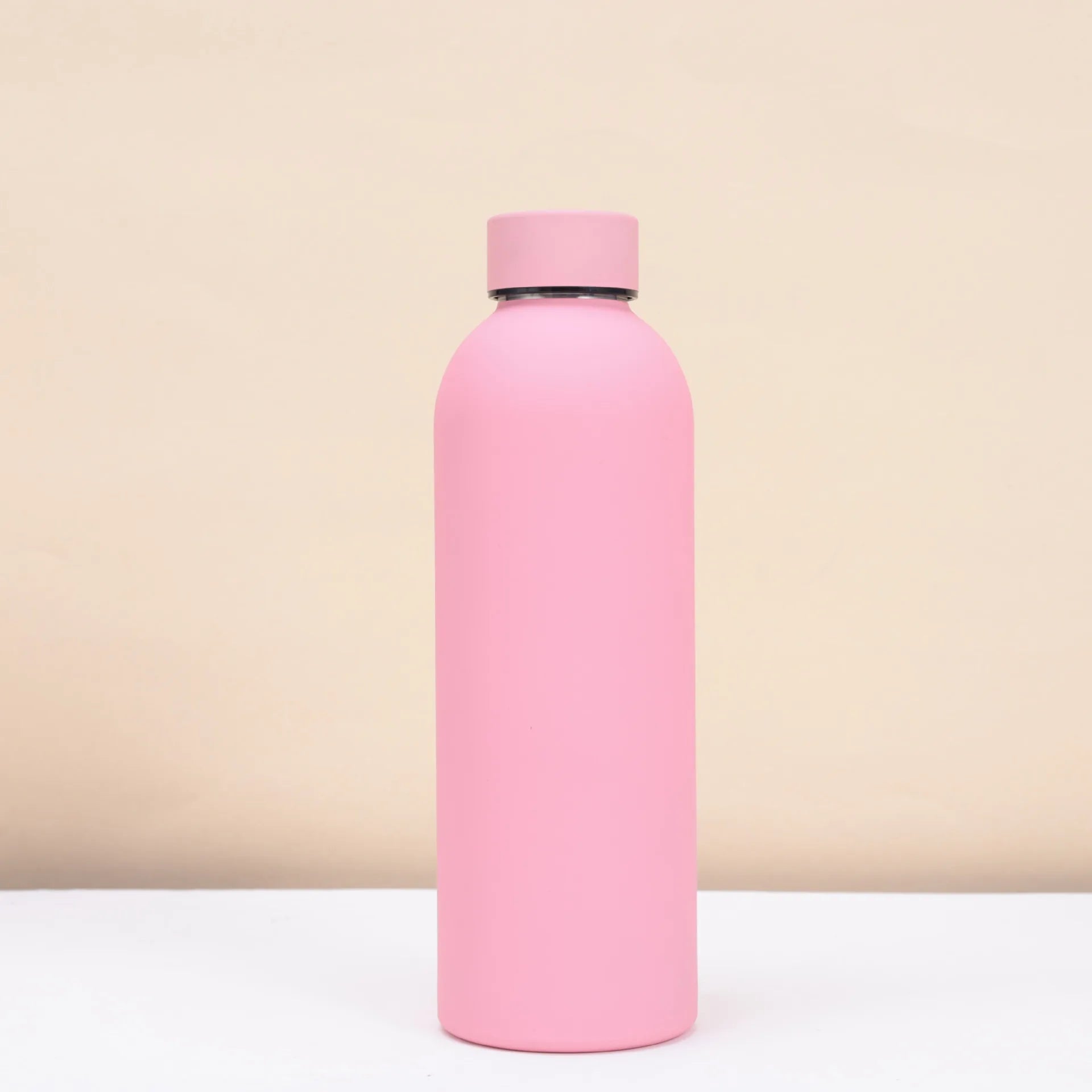 500ml Insulated Bottle Solid Color 304 Stainless Steel Jug with Lid Large Capacity Ice Coffee Cup Portable for Driving Travel