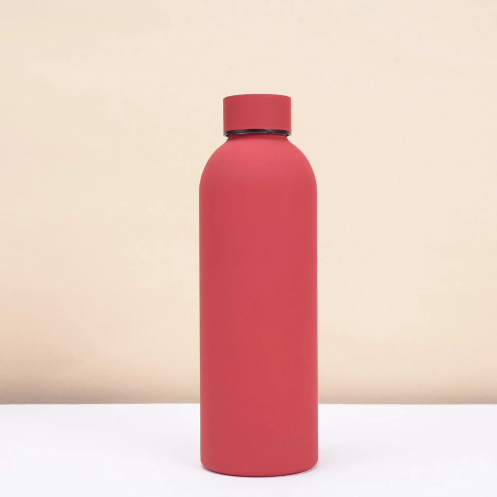 500ml Insulated Bottle Solid Color 304 Stainless Steel Jug with Lid Large Capacity Ice Coffee Cup Portable for Driving Travel