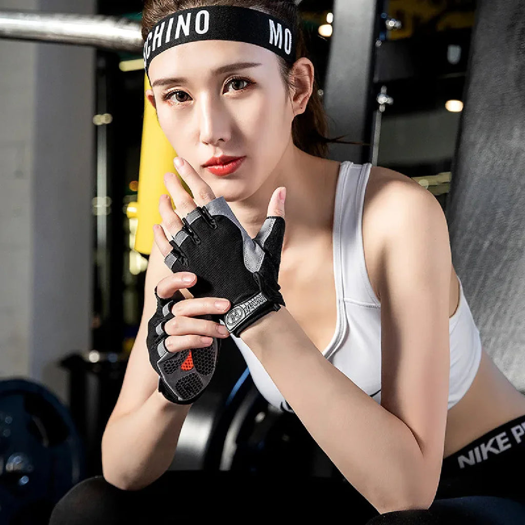 Guantes de Gym Sin Dedos – Fitness Ciclismo Antideslizante Unisex