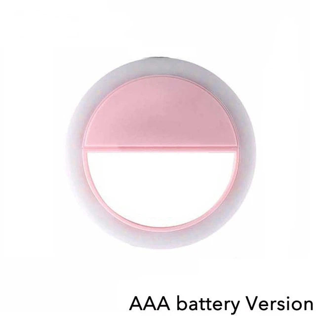 LED Selfie Ring Light Universal Selfie Light Portable Mobile Phone 36 Leds Fill Lamp For IPhone Samsung Laptops Live Video Lamp