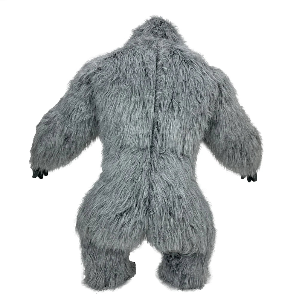 SAYGO Inflatable Multi Color King Kong Adult Cosplay Halloween Costume Plush Animal Mascot Carnival Dress Set Fur Gorilla Set