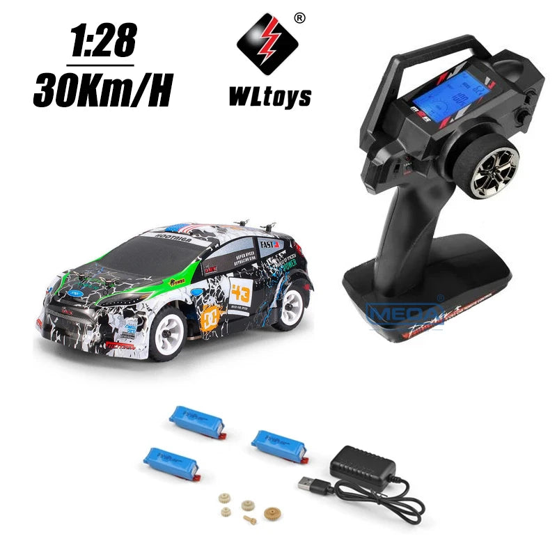 30KM/H RC Wltoys 1:28 RTR RC Car 2.4G 4WD 4 Channels Drift Car Racing Car K969/K989 For Selection Remote Control Car