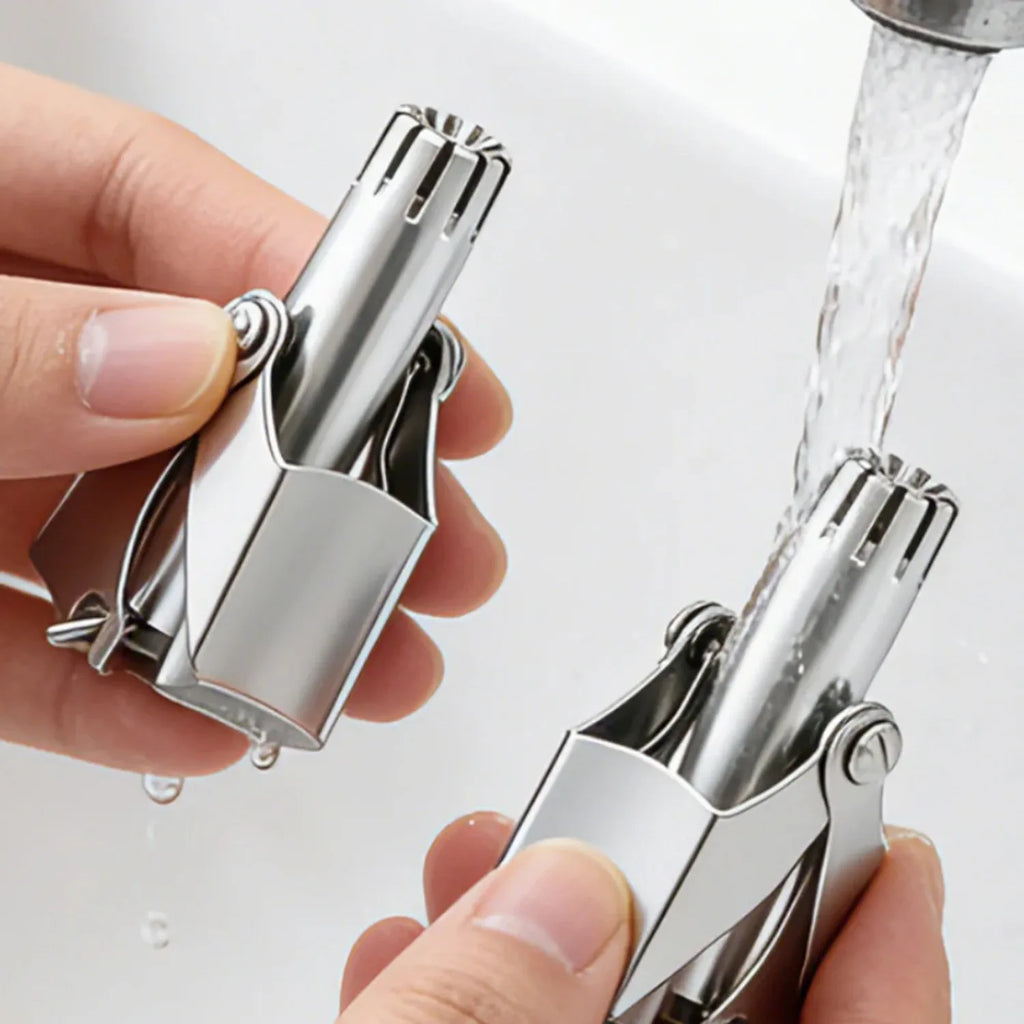 Stainless Steel Manual Nose Hair Trimmer Washable Unisex Nasal Grooming Tool