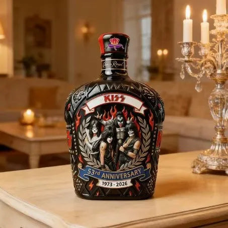 KISS Band 56th Anniversary Crown Royal Collectible Whiskey, Rock Legend Collaboration