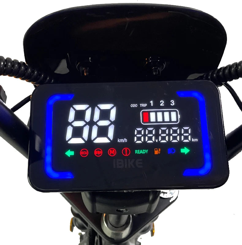 Electric Bike 16” Delivery Electric Bicycle Manufacture 800W 60V Lithium Battery Black E-bike