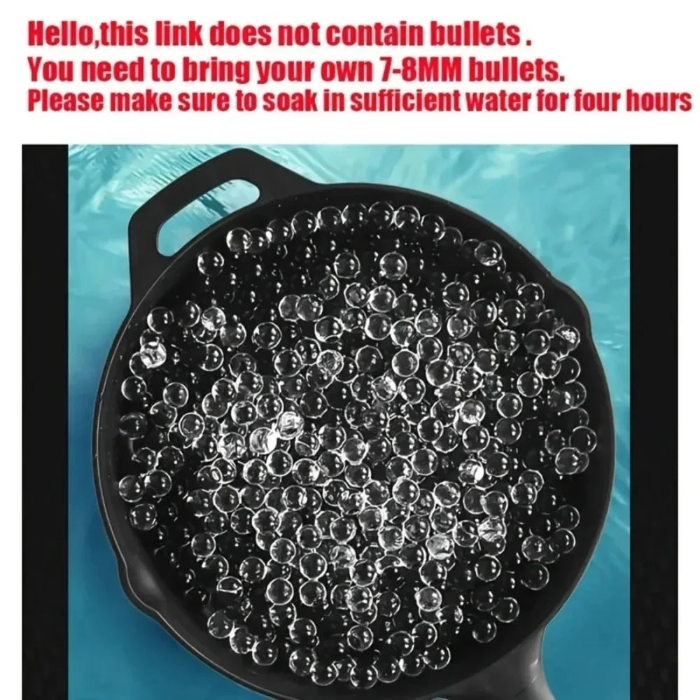 Nylon SLR Electric Gel Ball Blasting Toy Gun Full Automatic Shoot Water Ball Launcher for Outdoor Team Interaction