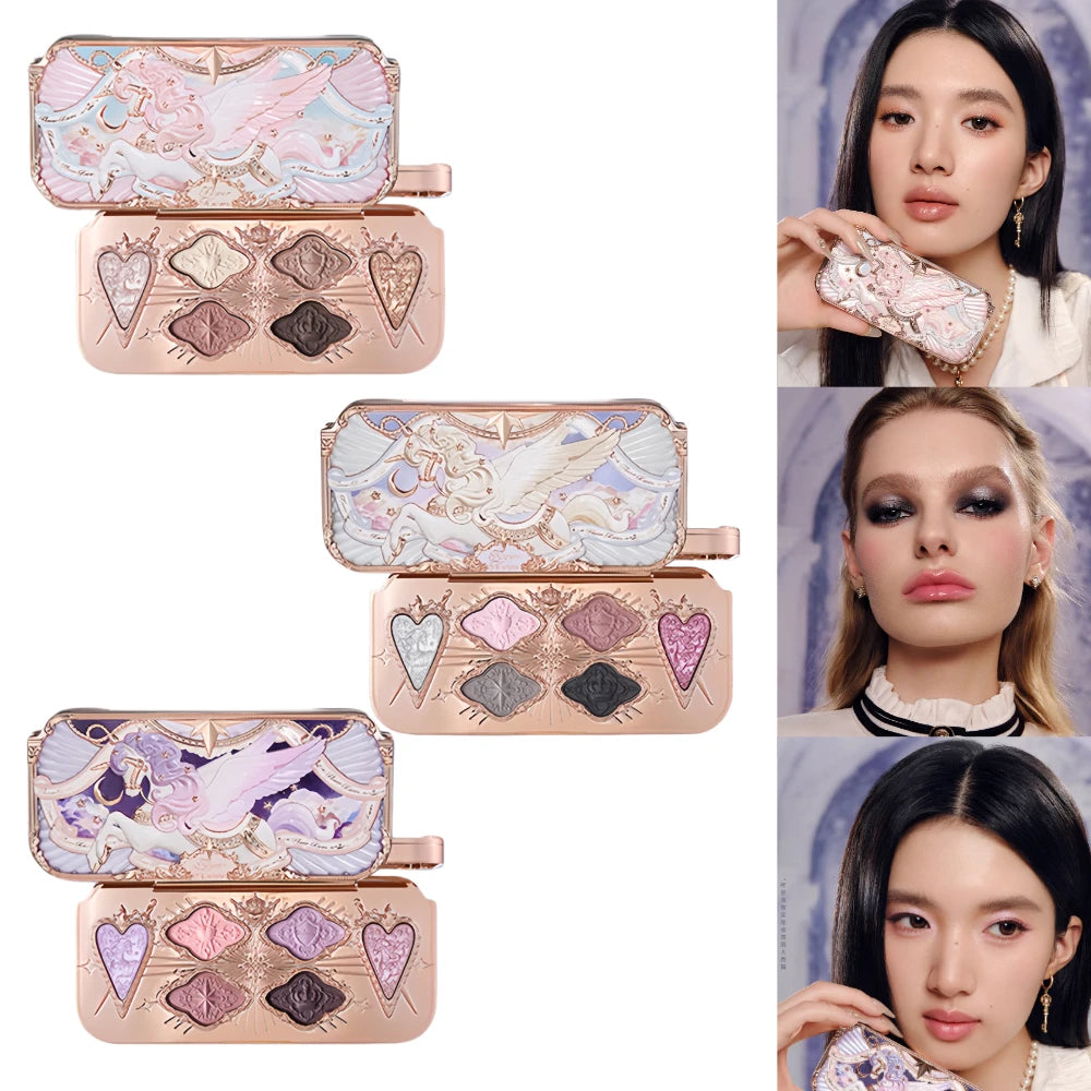 Flower Knows Knight Unicorn Makeup Set - Vegan Cruelty-Free Cosmetics Box with Blush Eyeshadow Lip Gloss High-Quality Gift Set