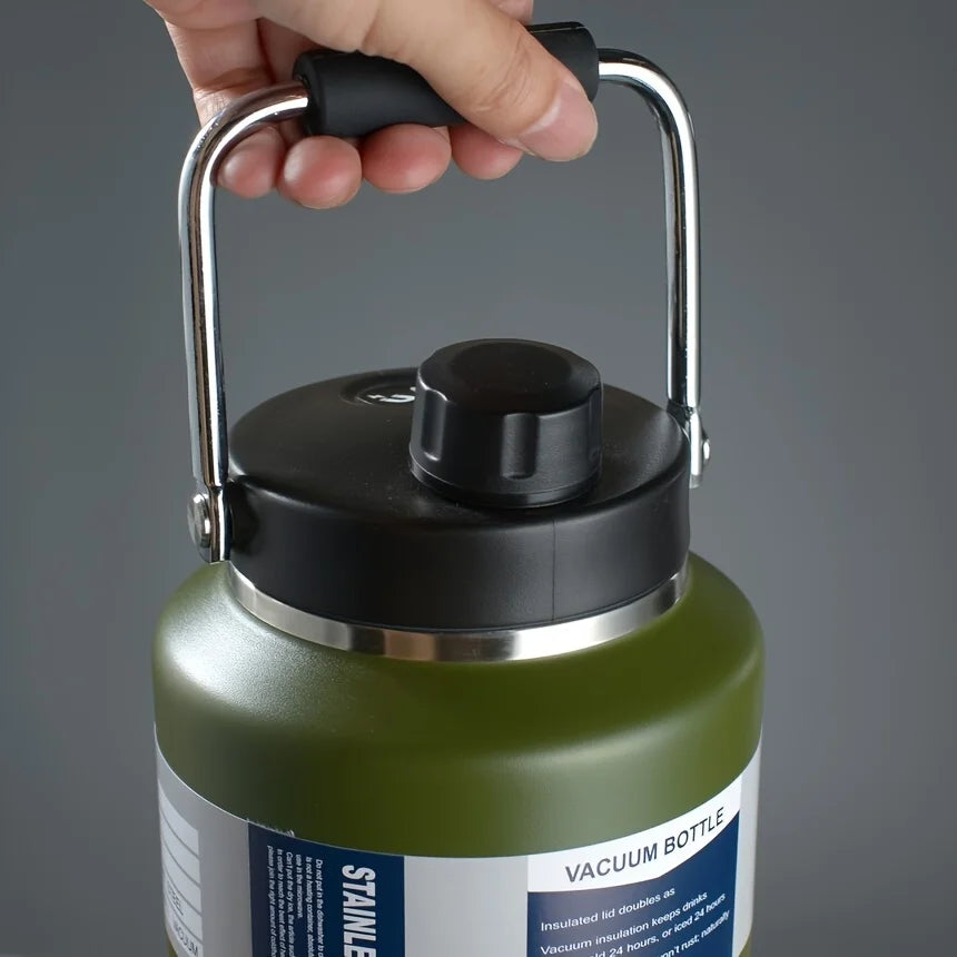 Large Capacity 2L Stainless Steel 304 Insulated Water Bottle Portable Sport Water Jug Handheld Thermos TonTon Water Bucket