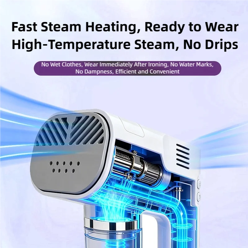 TINSOL Vacuum Suction Steam Hanging Iron 1200W Home Use with Two-Level Suction Ironing Machine, Dry and Wet Dual-Use Steam Iron
