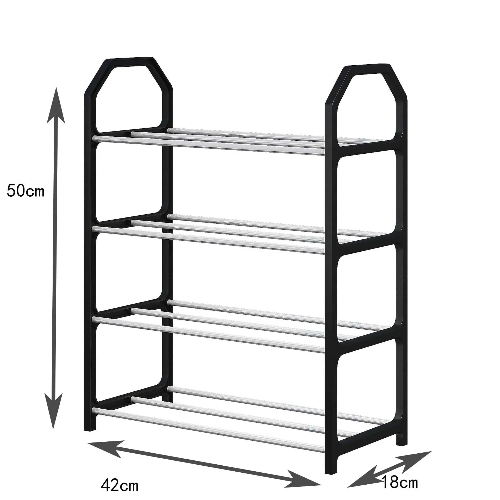 4 Floor Creative Shoe Rack Assembly Storage Cabinet Door Entryway Organizer for Shoes and Home Items