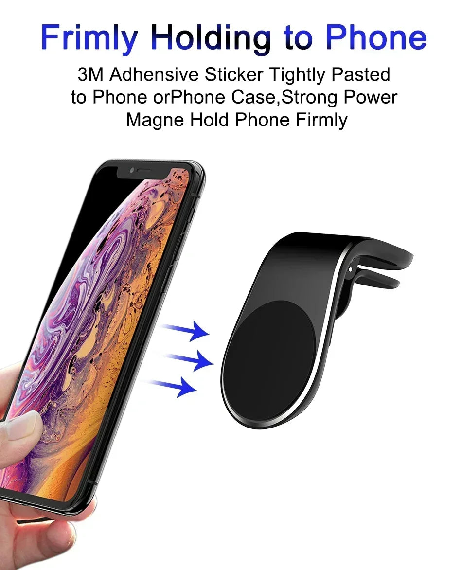 Universal Magnetic Car Phone Holder in Car Phone Stand Clip Mount Car Magnetic Phone Holder for iPhone 16 15 14 Pro Samsung