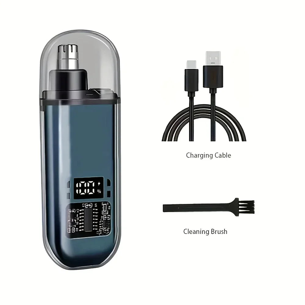 Electric Nose & Ear Trimmers for Men USB Rechargeable  Portable Mini Compact Design with Fast Charge Electric Grooming Kit