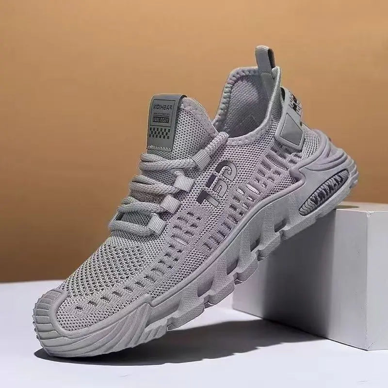 New Men's Sneakers Thick Sole Comfortable Casual Shoes Lightweight Breathable Fashion Running Shoes Luxury Male Tenis Masculino