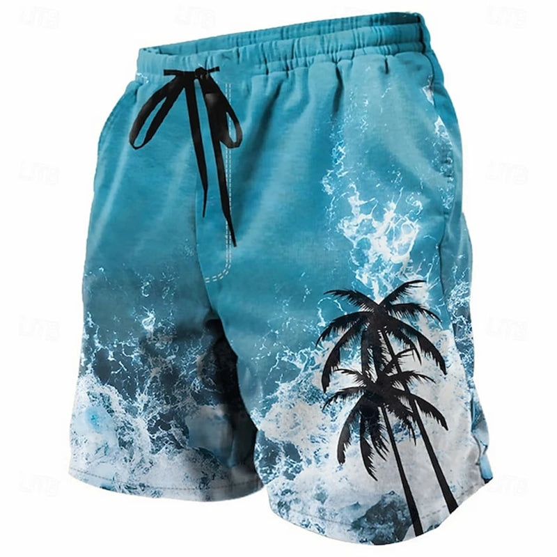 Coconut Tree 3D Print Sports Quick-Dry Breathable Men Kid Outdoor Street Casual Vacation Comfort Parent-child Short Beach Pants