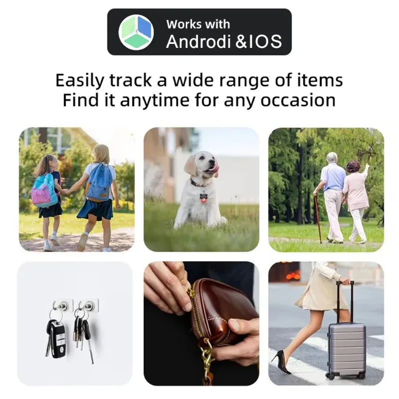 Bluetooth GPS Anti-Lost Tracker Smart Tag Wireless Locator for Car Keys Pet Dog Cat Wallet iOS Android