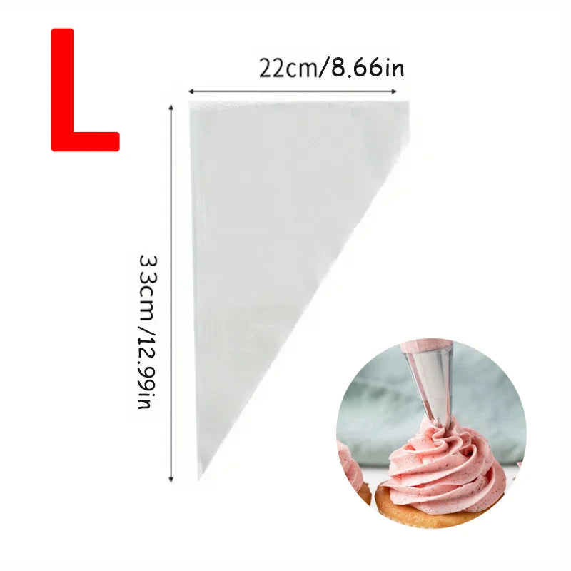 Disposable Piping Bags Cream Pastry Bags Cake Decorating Tool Cookie Cupcake Kitchen Baking Accessories Supplies 20-200Pcs ﻿