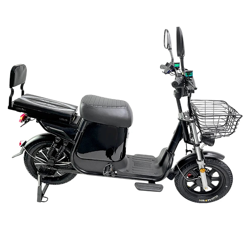 Electric Bike 16” Delivery Electric Bicycle Manufacture 800W 60V Lithium Battery Black E-bike