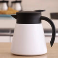 600ml Stainless Steel Thermal Coffee Carafe Double Wall Thermos Carafes for Home, Office, Keep Beverages Hot - garrafa térmica