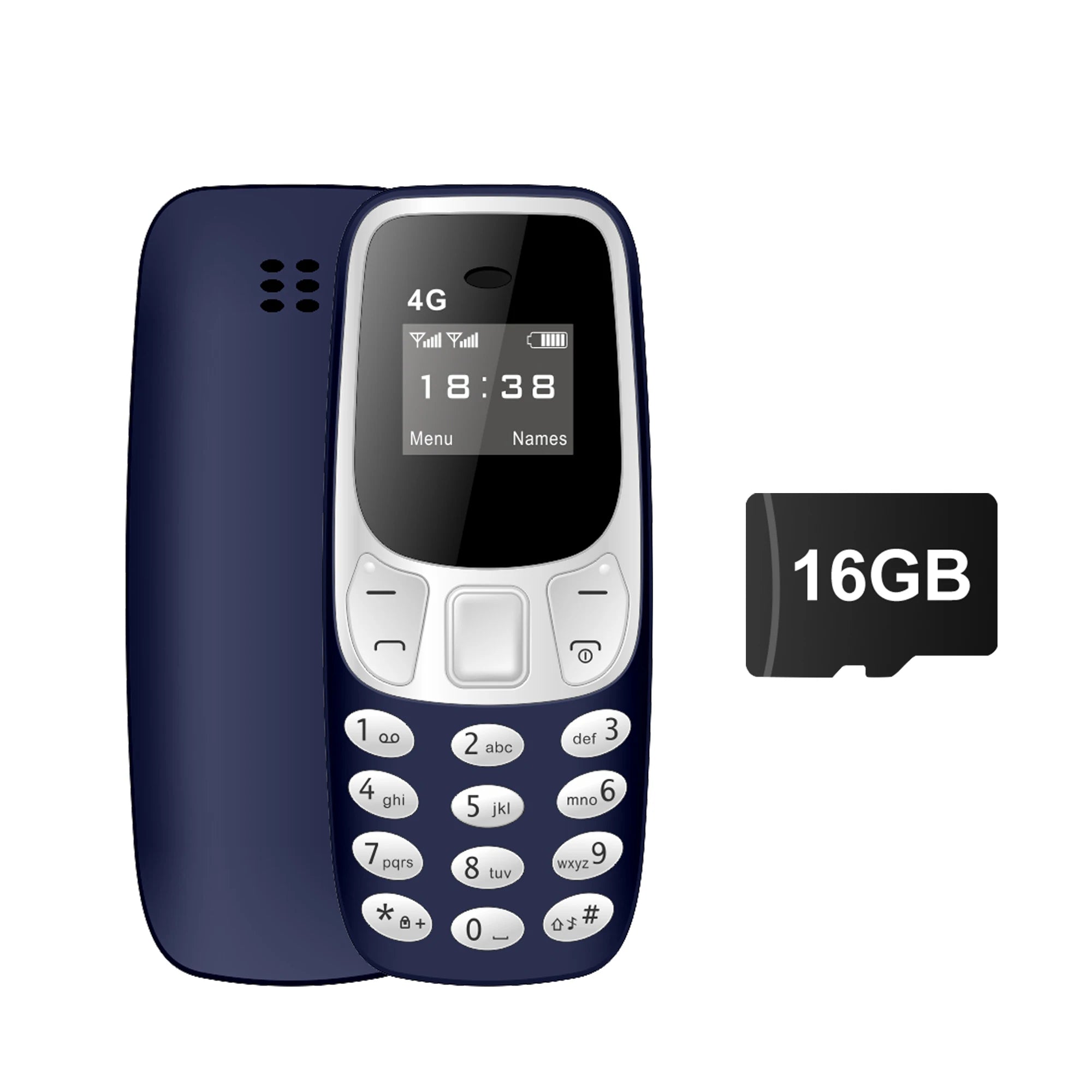 SERVO BM10 LTE 4G Mini Mobile Phone Dual SIM Standby Call Recording Speed Dial Blacklist Alarm Clock Small Feature Backup Phones