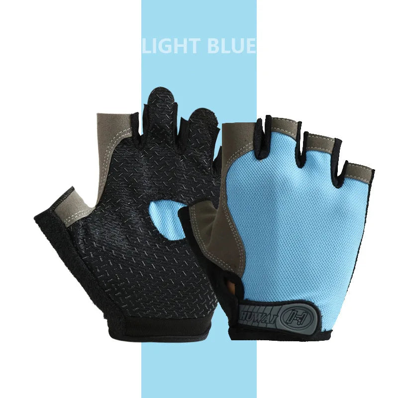 Guantes Ciclismo y Pesca Sin Dedos – Transpirables Antideslizantes Unisex