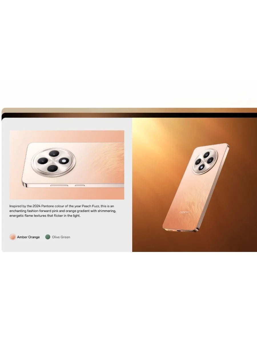 2026 New Arrival OPPO Reno12 F 5G Mobile Phone IP64 Waterproof 120Hz High‑Refresh Screen 50MP AI Portrait Camera Large Storage A