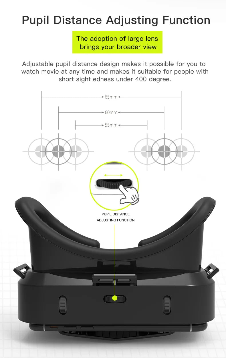 VR Glasses 3D Virtual Reality Smart Phone Mobile Smartphones 7 Inch Headset Helmet Game Wirth Real Viar Goggles Lenses Devices