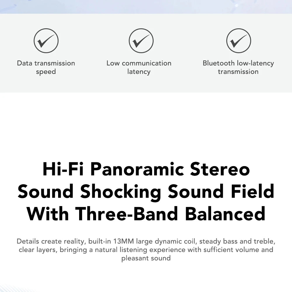 【HTC NE57】 Bluetooth V6.0 Earphones AI Translator Earbuds OWS Sport Wireless Headphones Comfort Earhooks Long Life with Mic