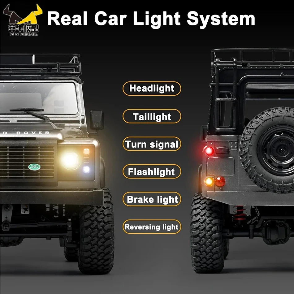 MN98 MN99S 2.4G RC Car 1/12 MN Model RTR Version Rock Crawler Defender 4x4 Off-Road Truck Remote Control Toys For Kid Gift