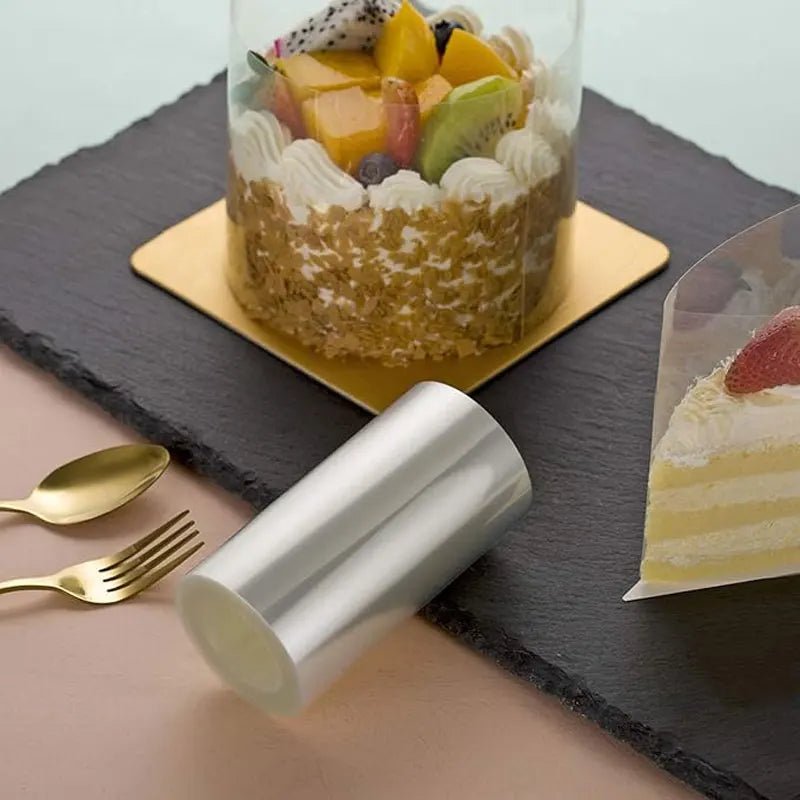 10m/1 Roll Transparent Acetate Surround Film Cake Surrounds The Edge Cake Frame Mold Chocolate Candy Baking Tool Mousse Ring