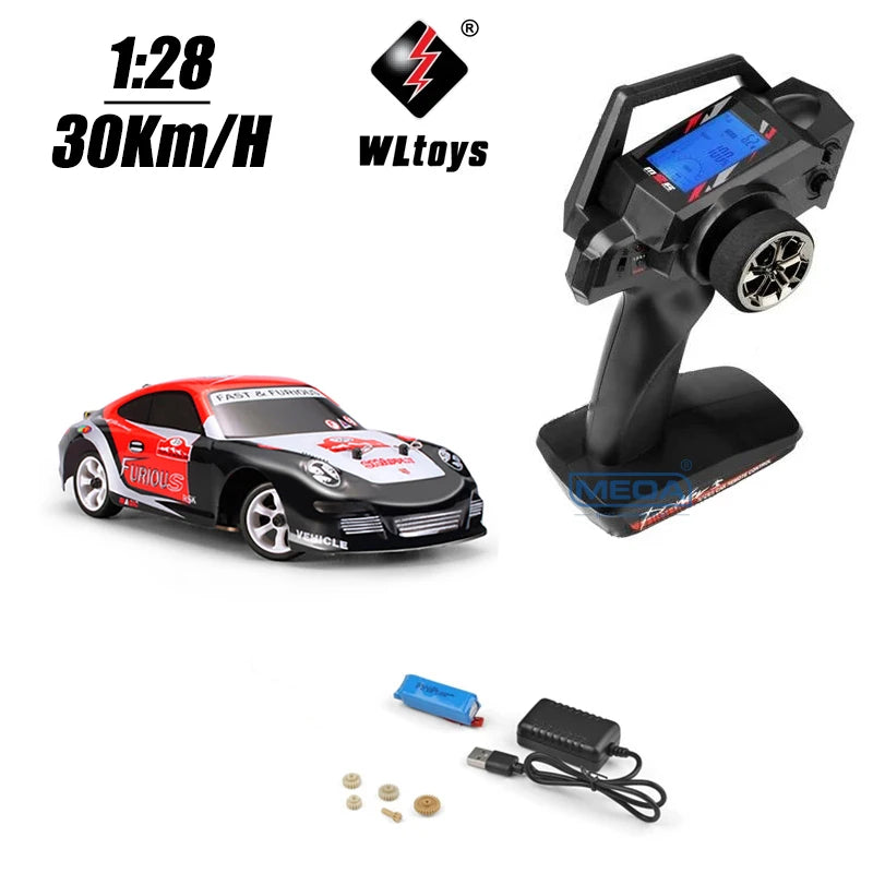 30KM/H RC Wltoys 1:28 RTR RC Car 2.4G 4WD 4 Channels Drift Car Racing Car K969/K989 For Selection Remote Control Car