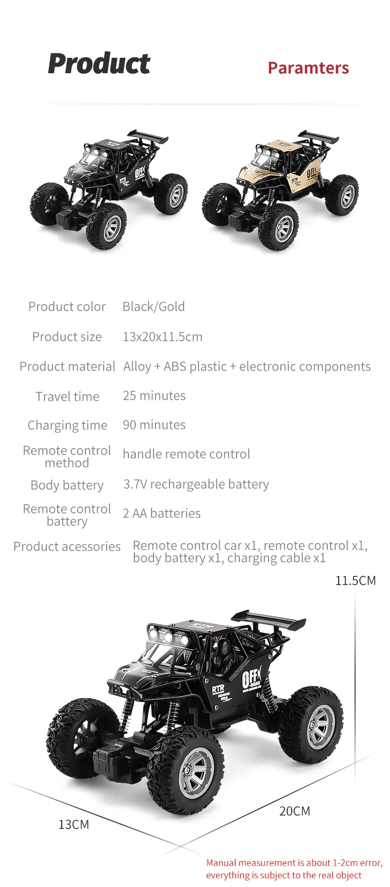 ZWN 1:20 2WD RC Car With Led Lights Radio Remote Control Cars Buggy Off-Road Control Trucks Boys Toys for Children
