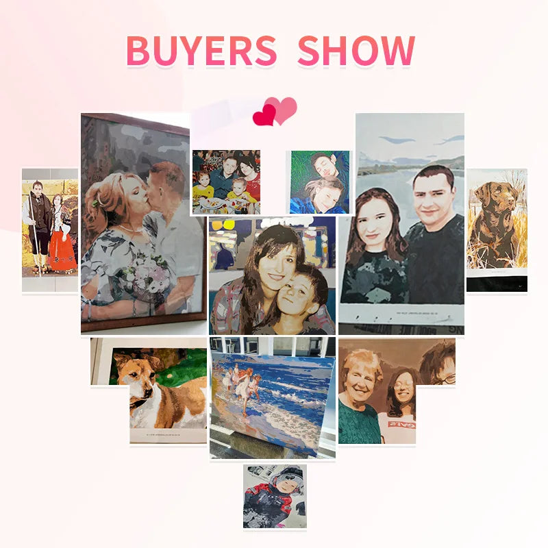 Painting By Numbers Dropshipping Personality Photo Customized DIY Picture Drawing Coloring by Numbers Acrylic Cat Adult No Frame