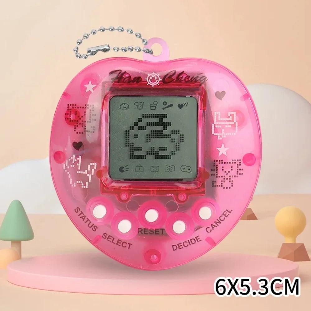 Multilingual Pixelhobby Keychain, Retro Pixel Virtual Electronic Animal Pet Game Toy,