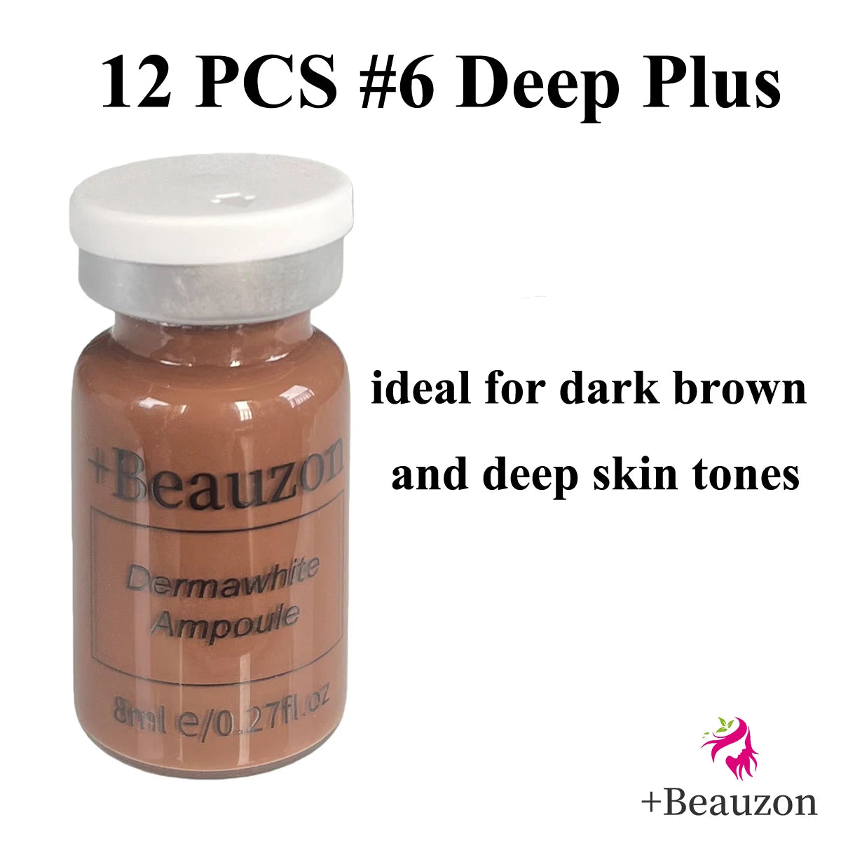 8ml BB Cream Hyaluronic Acid Facial Glow Serum Ampoule Essence Peptide Moisturizing Foundation Skin Rejuvenation Care Beauzon