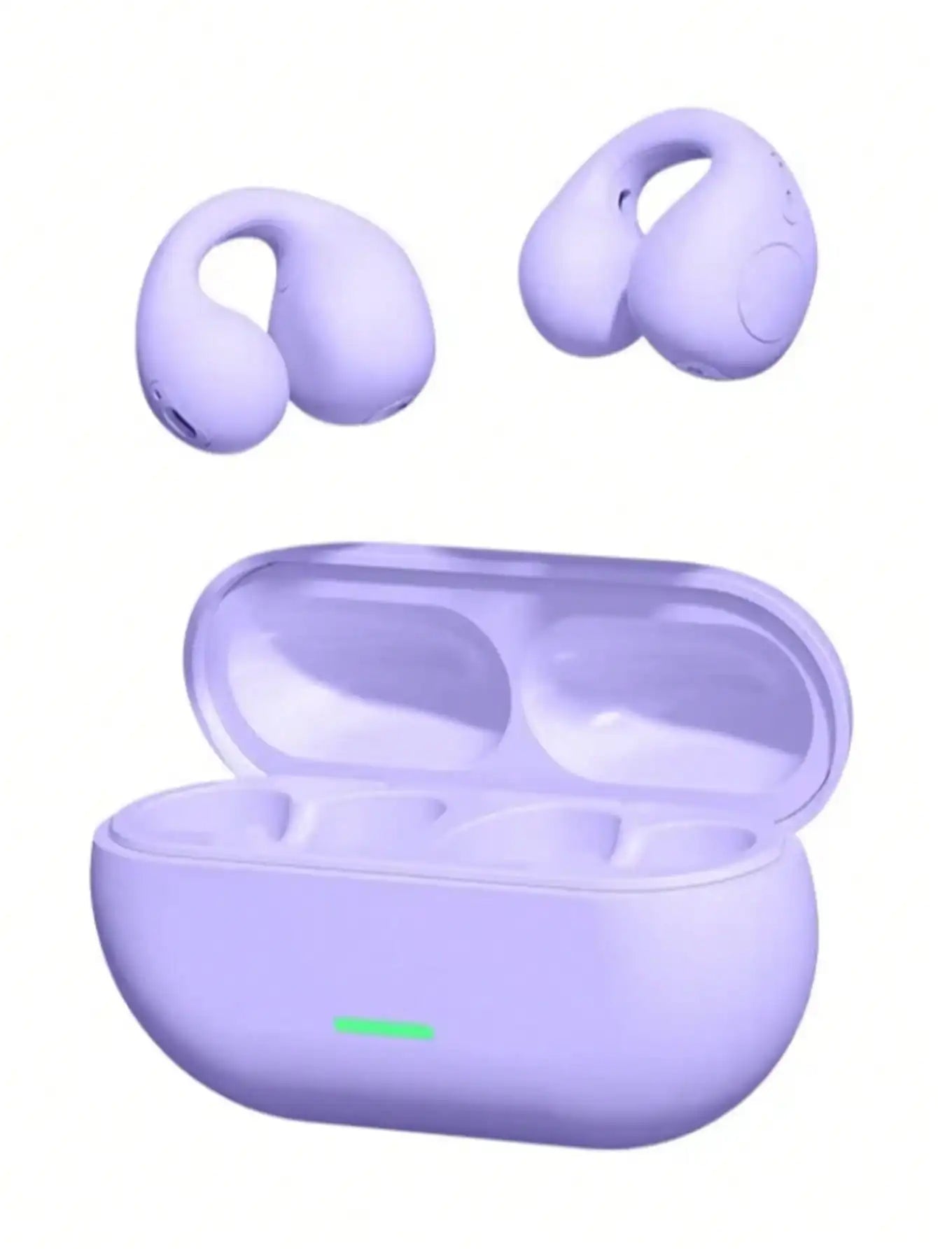 Wireless Ear Clip On Earphone Bluetooth-Compatible 5.3 Noise Canceling HiFi Stereo Headset Clip On Headphone for Running Fitness