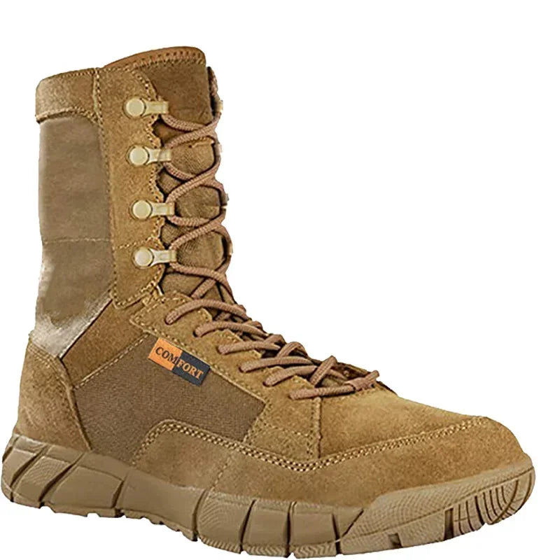 Lightweight Men Tactical Shoes Combat Boots Training Lace Up Waterproof Outdoor Botas Hiking Breathable Shoe