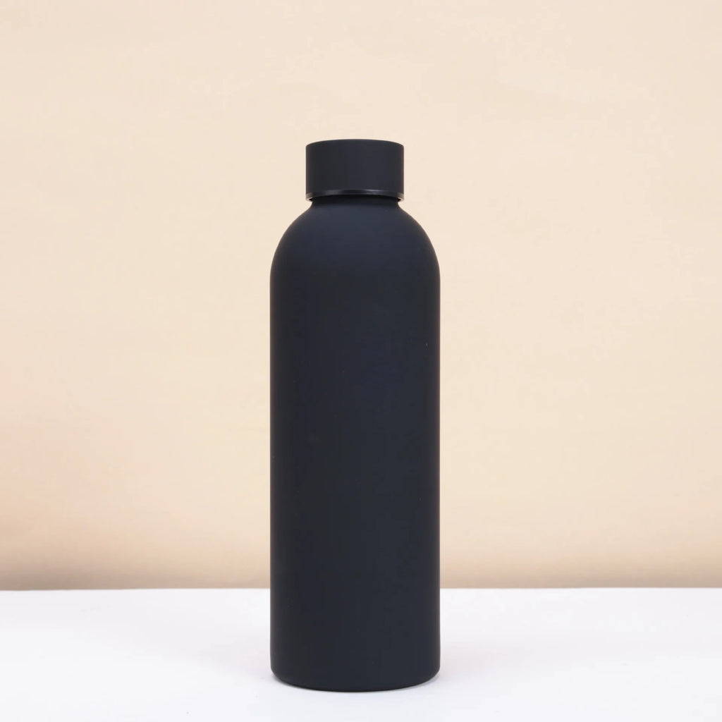 500ml Insulated Bottle Solid Color 304 Stainless Steel Jug with Lid Large Capacity Ice Coffee Cup Portable for Driving Travel