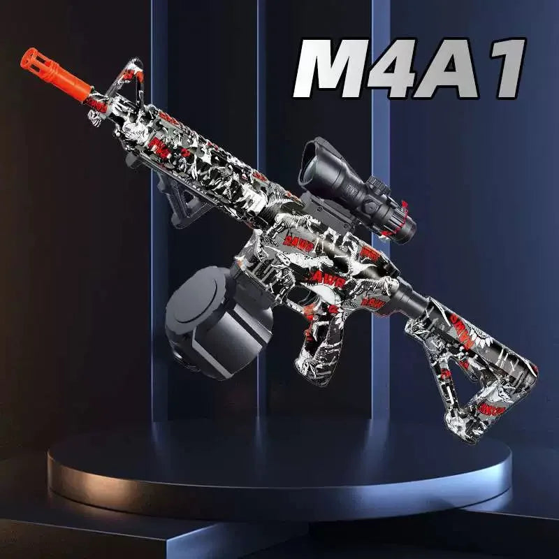 M416 Gun Toy Outdoor Electric Blaster Shooting Sport Gel Bullet Shoot Summer Water Ball Toys For Interactive Parent Child Game
