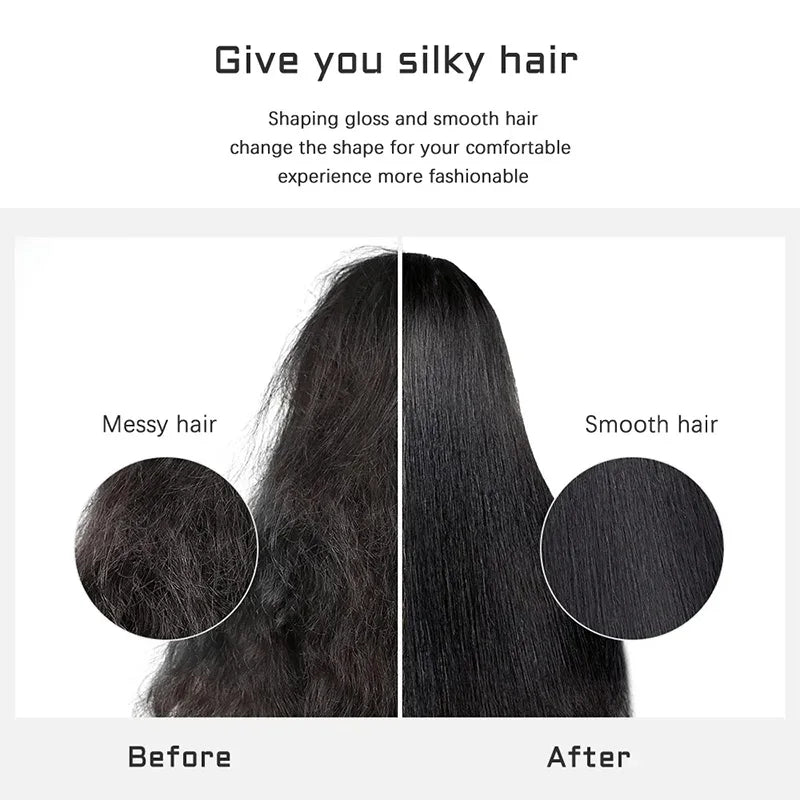 Portable Multi Ptc Electric Hair Brushes Fast Heating Hair Straightening Styling Tool With Anti-Scald Feature Straightener Brush