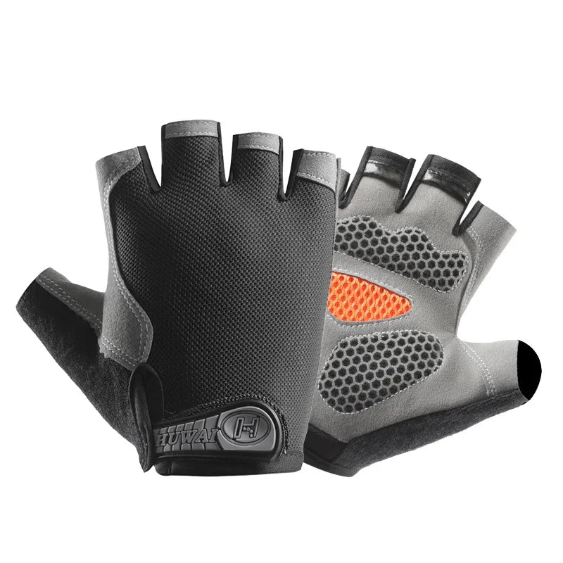 Guantes Ciclismo y Pesca Sin Dedos – Transpirables Antideslizantes Unisex
