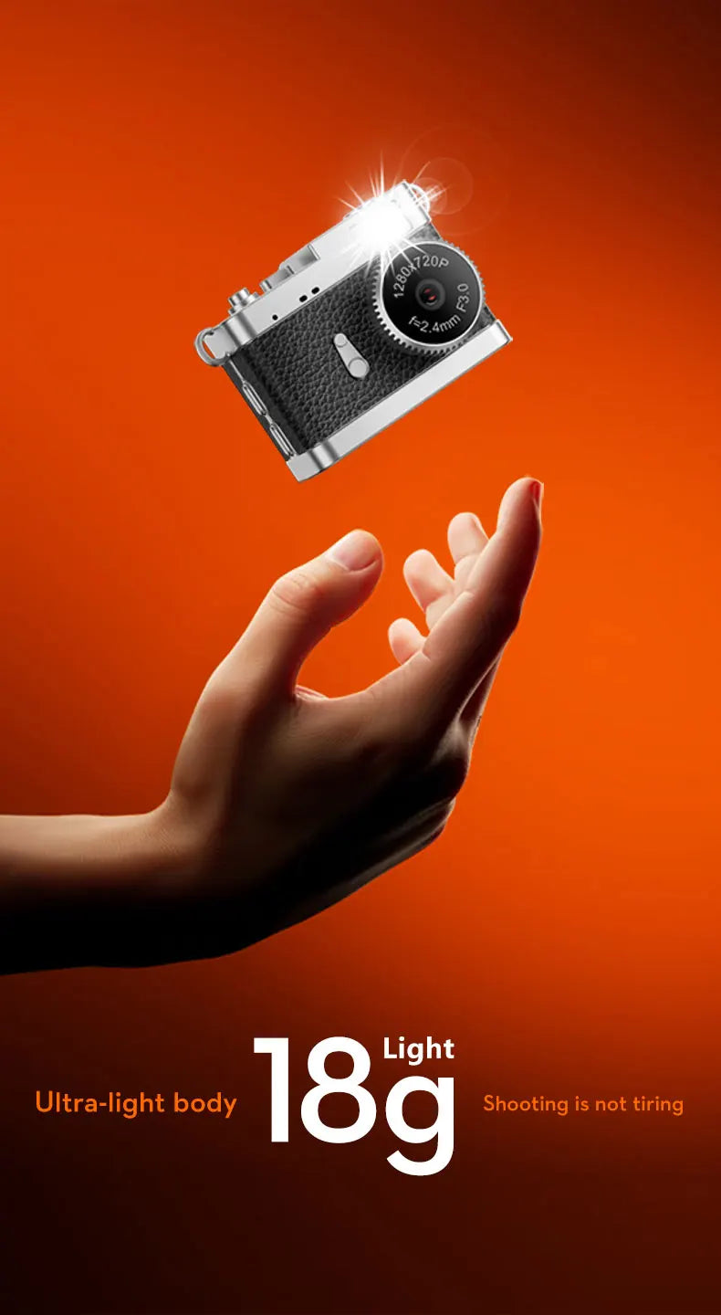 S142 Retro Digital Camera 720P Video Recorder LED Fill Light 0.96 Inch IPS Screen Portable Mini Digital Camera