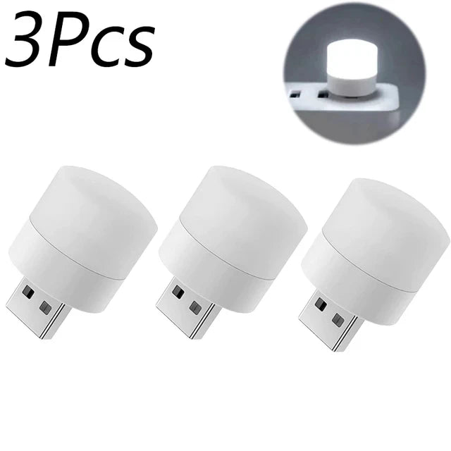 Luz LED USB Mini - Lámpara de Lectura Portátil