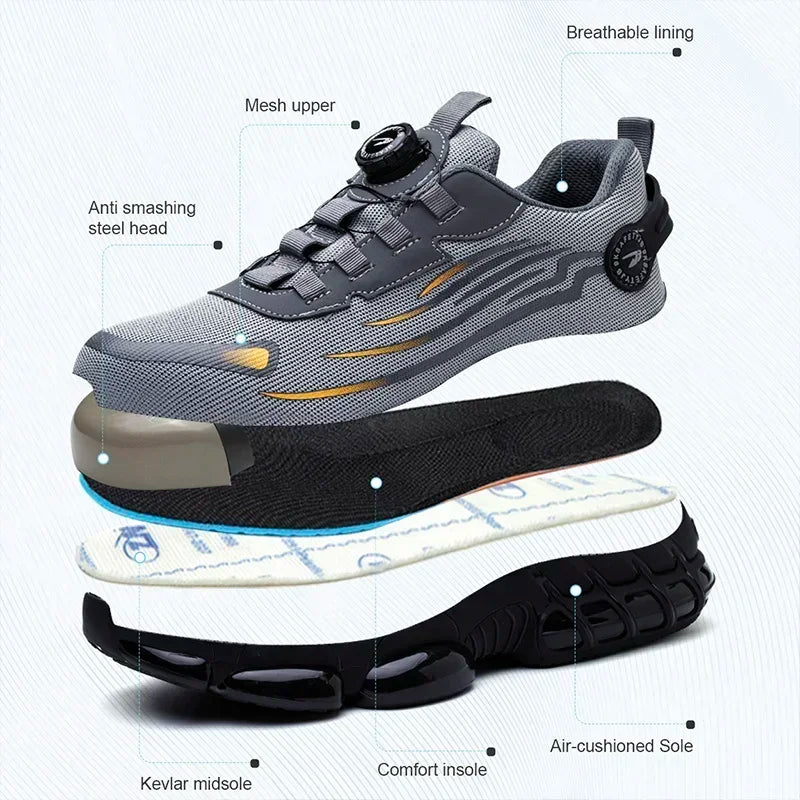 Botas de Seguridad Hombre - Puntera Reforzada Antideslizante